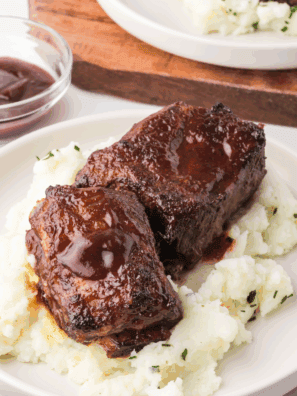 These Korean-style air fryer short ribs are juicy, flavorful, and cook in under 20 minutes! Whether you call them kalbi, Korean BBQ ribs, or just air fry short ribs, they’re a crowd-pleasing favorite made effortless in the air fryer.