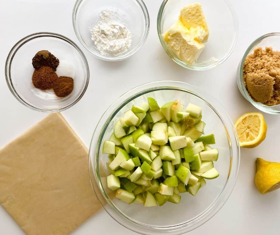 Ingredients Needed For Air Fryer Apple Pie Egg Rolls