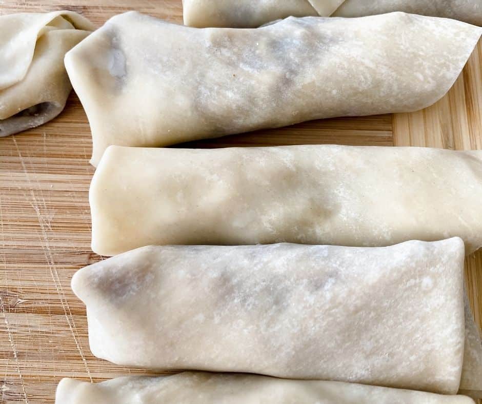 Rolled up Apple Pie Egg Rolls How To Make Air Fry Apple Pie Egg Rolls