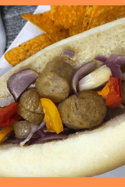 Air Fryer, Sheet Pan Italian Sausage and Pepper Hoagies