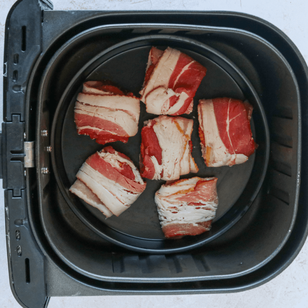 Air Fryer Bacon Wrapped Crackers Fork To Spoon