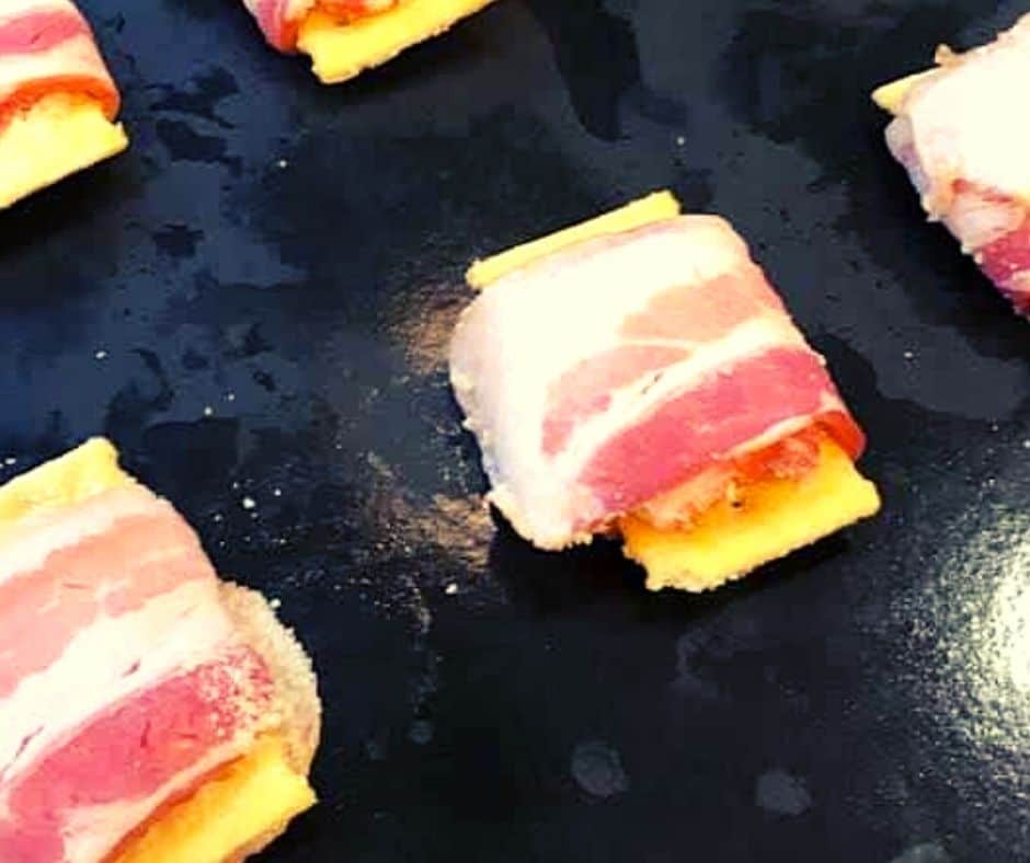 Air Fryer Bacon Wrapped Crackers