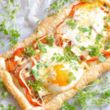 Air Fryer Bacon and Egg Crescent Squares