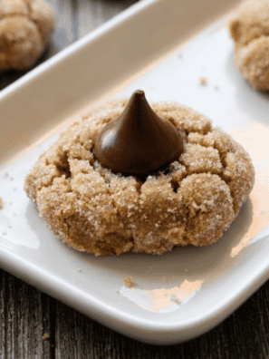 Air Fryer Peanut Butter Kiss Cookies