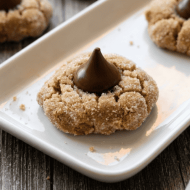Air Fryer Peanut Butter Kiss Cookies