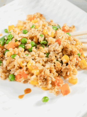 Benihana Garlic Chicken Cauliflower Fried Rice Recipe