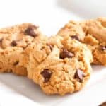 Air Fryer Peanut Butter Chocolate Chip Cookies