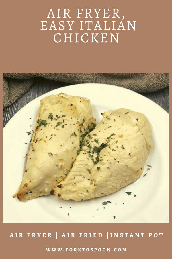 Air Fryer, Easy Italian Chicken Fork To Spoon