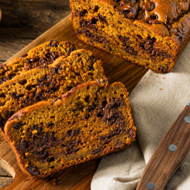 Air Fryer Chocolate Chip Pumpkin Bread is everything you love about fall baking in one cozy loaf. It's moist, warmly spiced, and studded with melty chocolate chips — and because it bakes in the air fryer, you get a tender crumb and a lightly crisp top in about 30 minutes, no oven required.