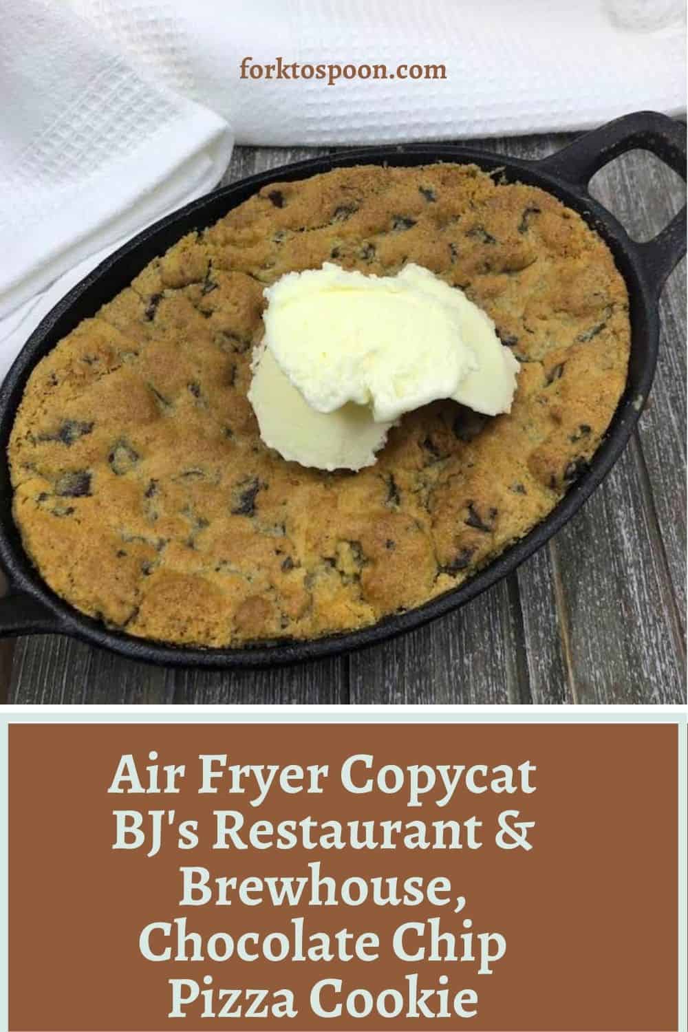 Air Fryer Copycat BJ's Restaurant & Brewhouse, Chocolate Chip Pizza Cookie