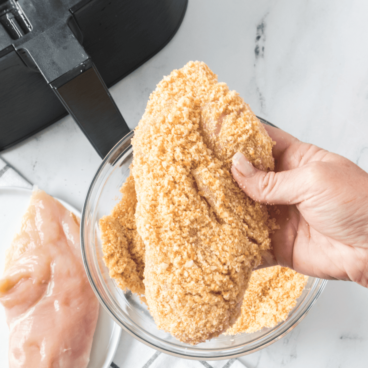 Air Fryer Ritz Cracker Chicken Recipe (7)