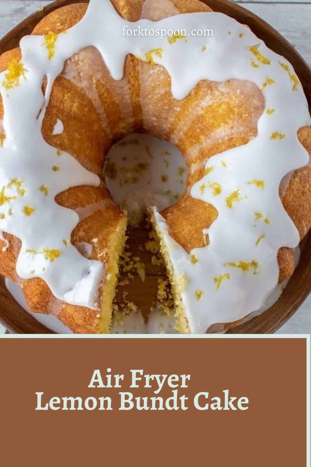 Air Fryer Lemon Bundt Cake