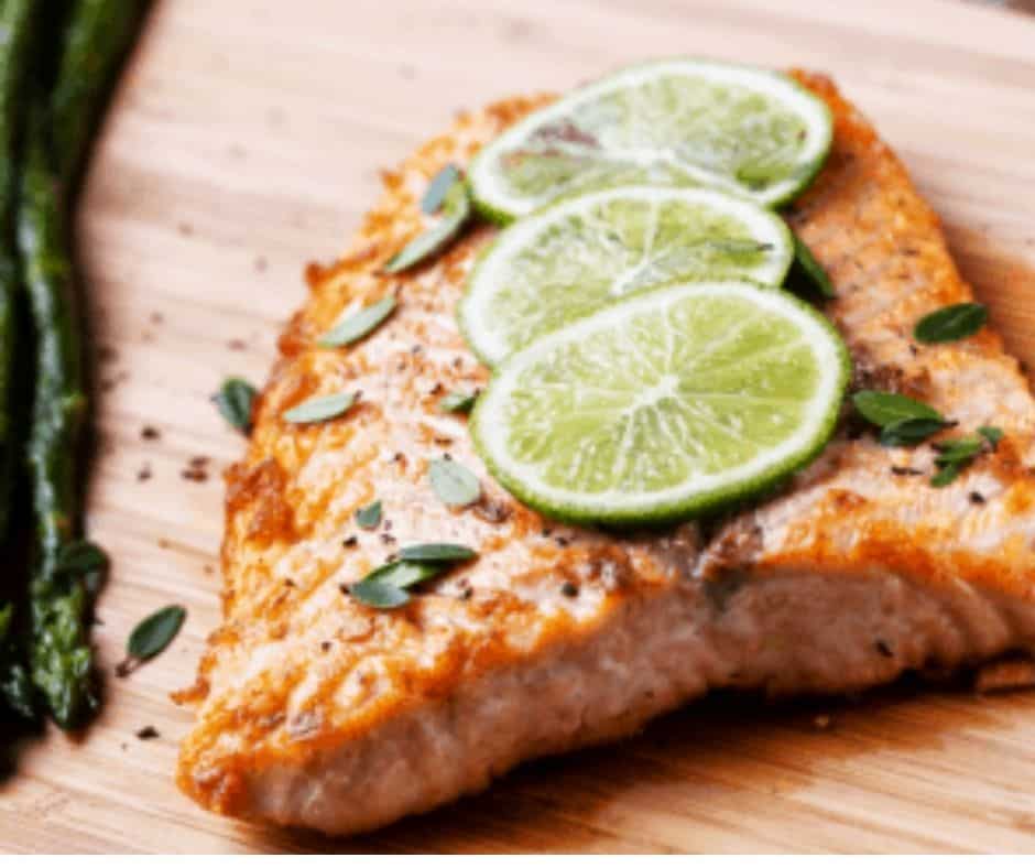 Air Fryer Keto Garlic Butter Salmon