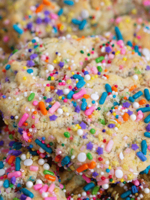 Easy Air Fryer Confetti Cookies
