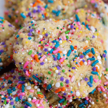 Easy Air Fryer Confetti Cookies