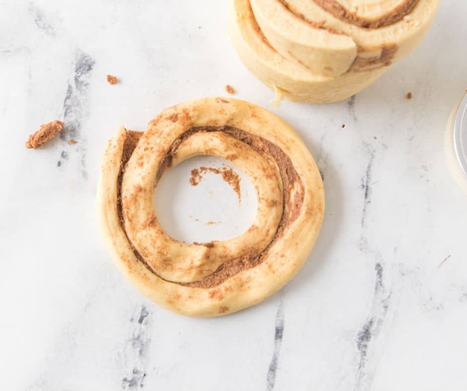 Air Fryer Cinnamon Roll Donuts