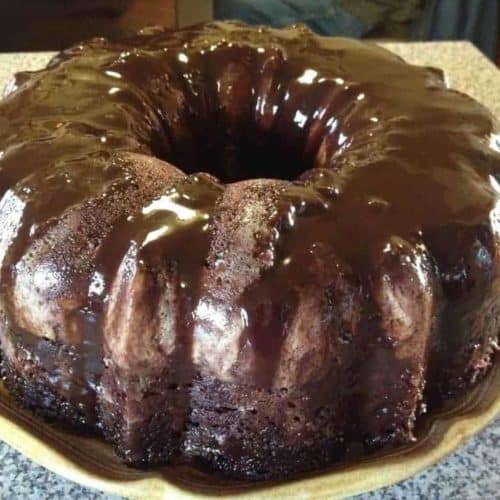 Air Fryer Homemade Chocolate Bundt Cake - Fork To Spoon