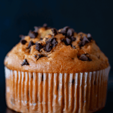 Air Fryer Chocolate Chip Muffin For One