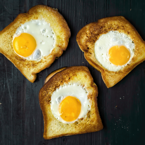 Air Fryer Eggs in A Basket - Fork To Spoon