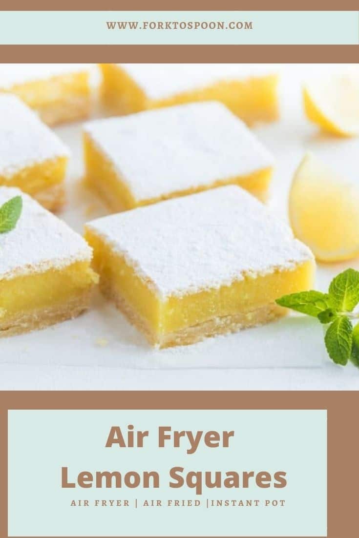 Air Fryer Lemon Squares