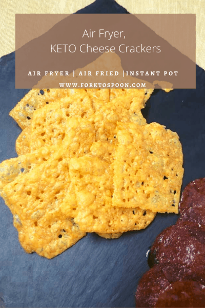 Air Fryer, KETO Cheese Crackers - Fork To Spoon