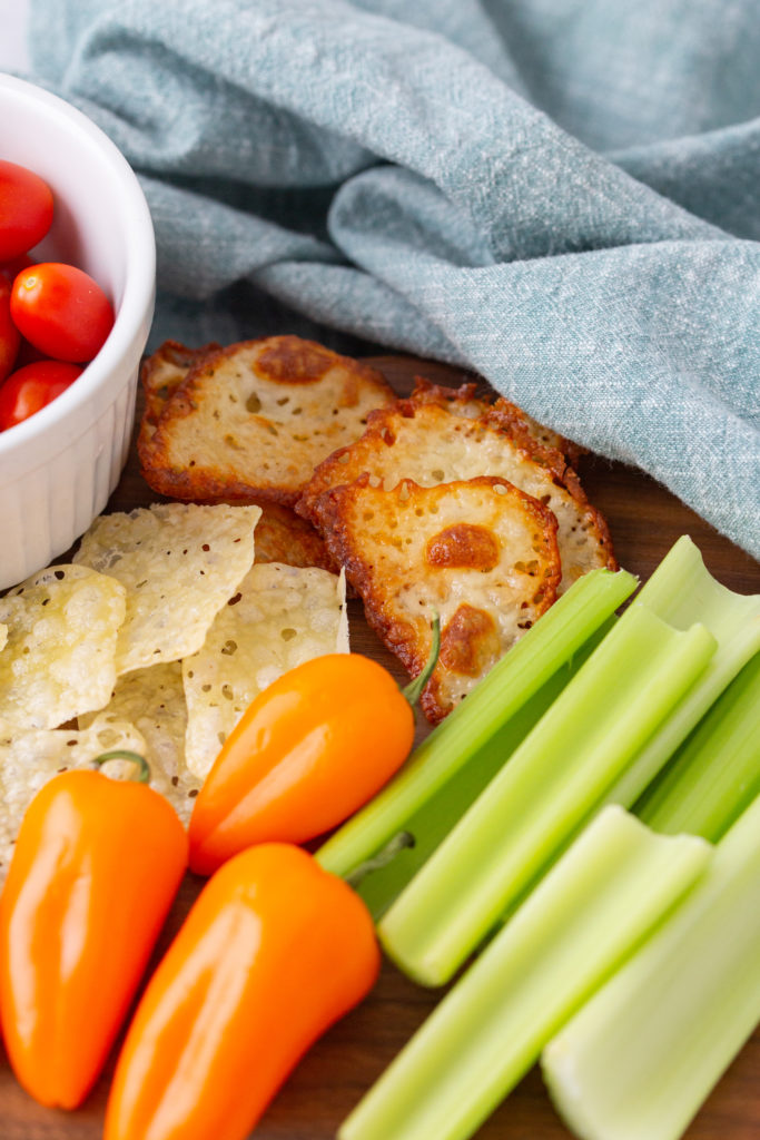 Air Fryer KETO Cheese Crackers Fork To Spoon