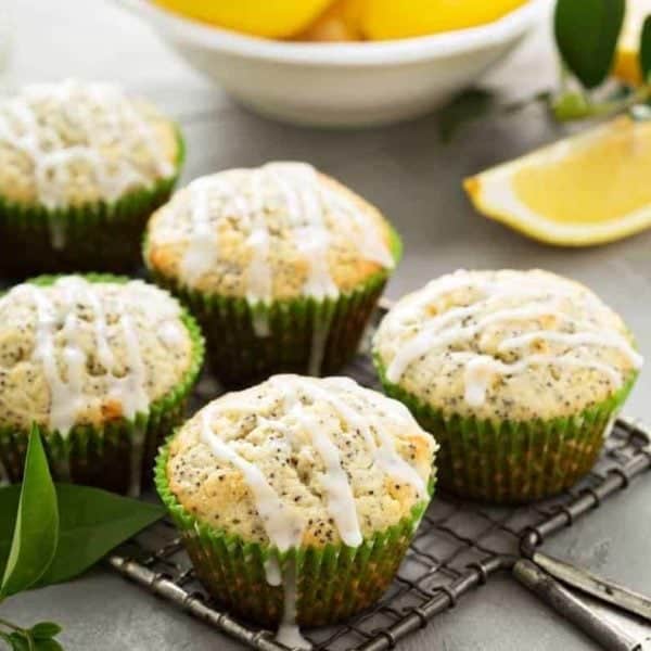 Air Fryer Lemon Poppy Seed Muffins Fork To Spoon