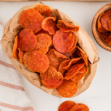 Air Fryer Pepperoni Chips