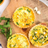 Air Fryer Spinach Feta Quiche