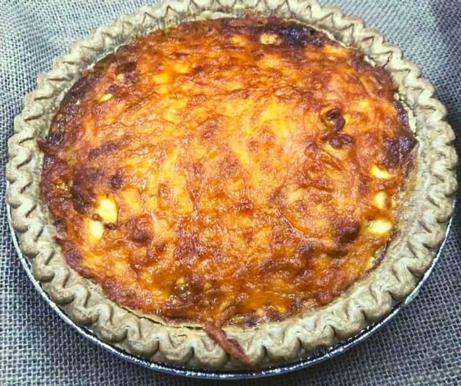 Air Fryer Three Cheese Quiche