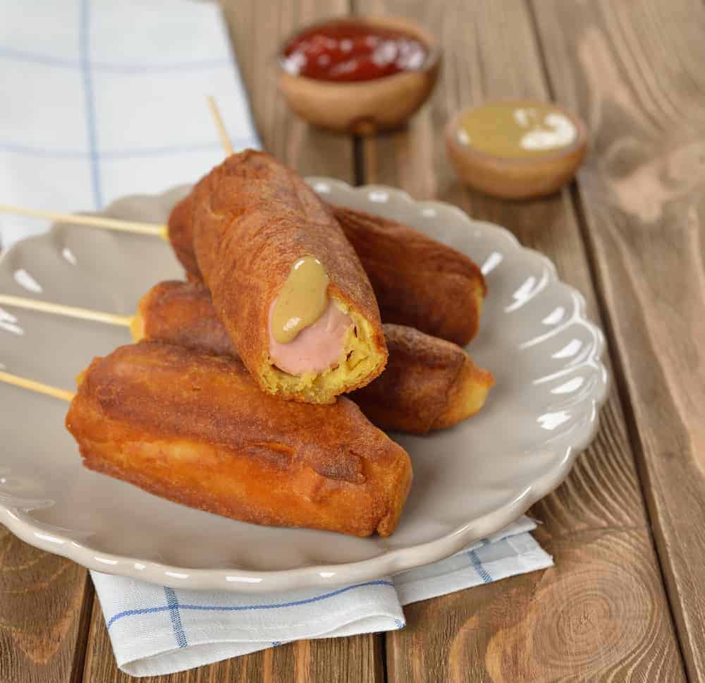 AIR FRIED CORN DOGS - Fork To Spoon