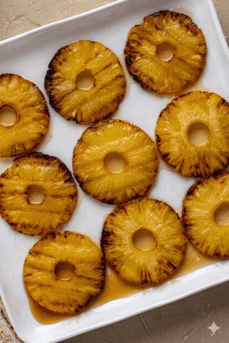 Easy Air Fryer Brazilian Pineapple recipe with caramelized spices, quick and sweet, perfect for dessert or side.