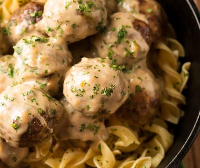 Instant Pot Swedish Meatballs and Egg Noodles Fork To Spoon
