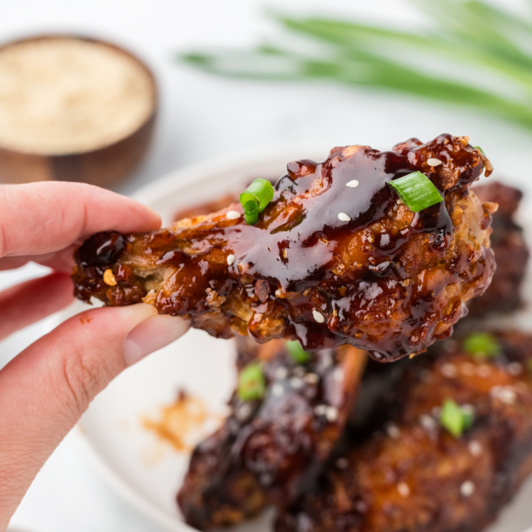 “Crispy frozen TGI Friday’s wings cooked in air fryer”