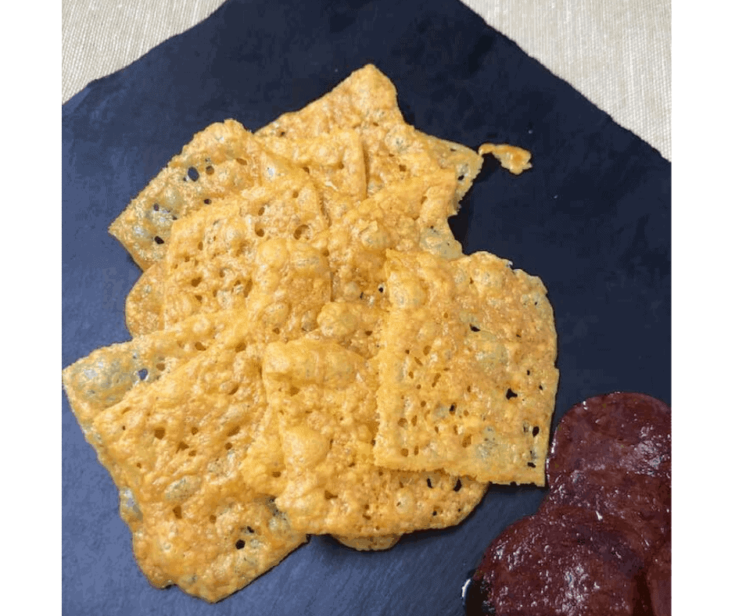 Air Fryer, KETO Cheese Crackers Fork To Spoon