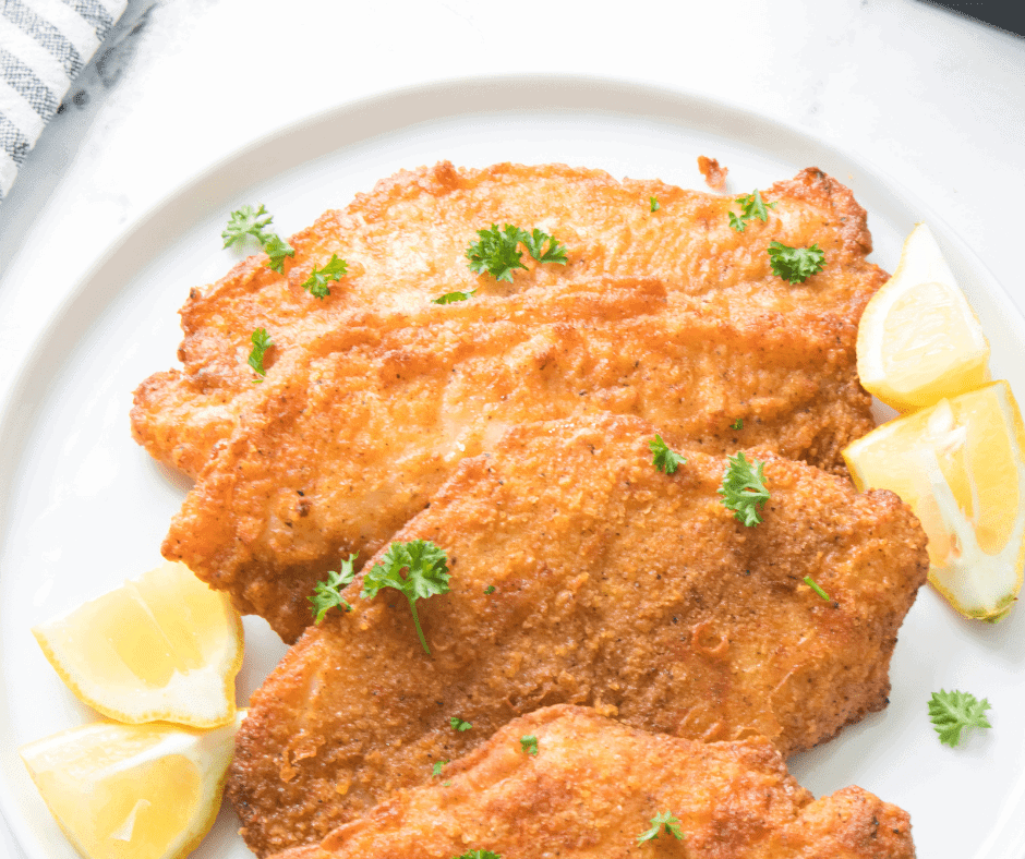 air fryer catfish on a plate
