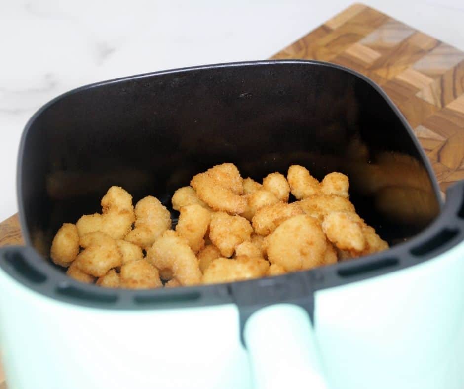 popcorn shrimp in air fryer basket
