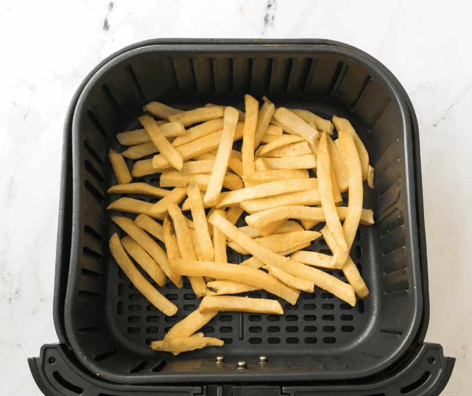 air fryer fries in the basket