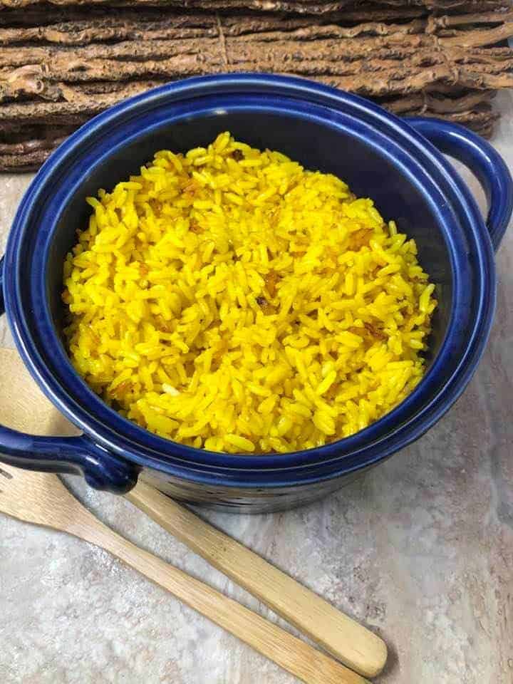 Instant Pot Goya Spanish Style Yellow Rice Fork To Spoon