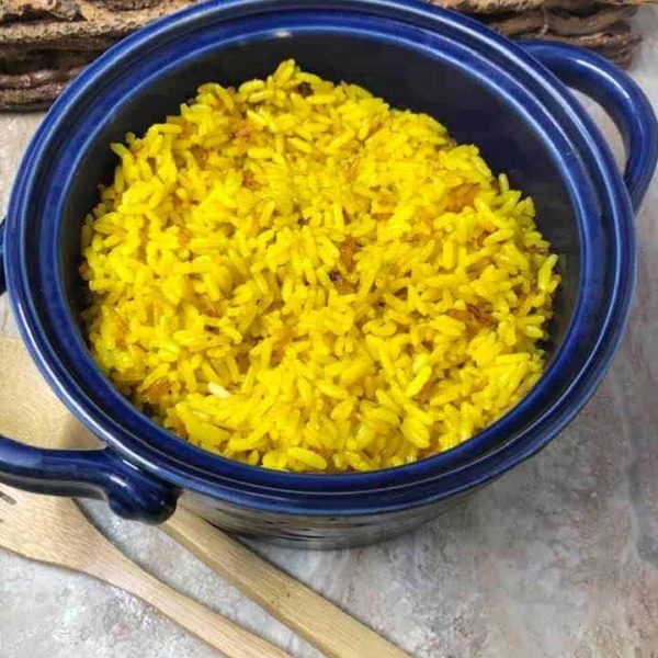 Instant Pot Goya Spanish Style Yellow Rice Fork To Spoon