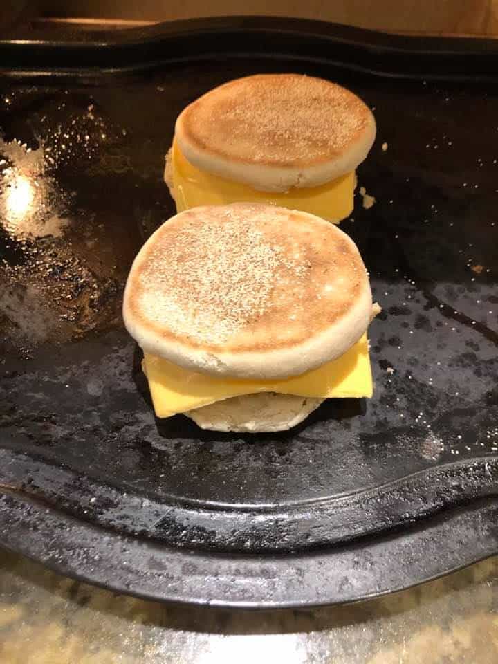 Air Fryer, Copycat McDonald's Sausage McMuffin Fork To Spoon