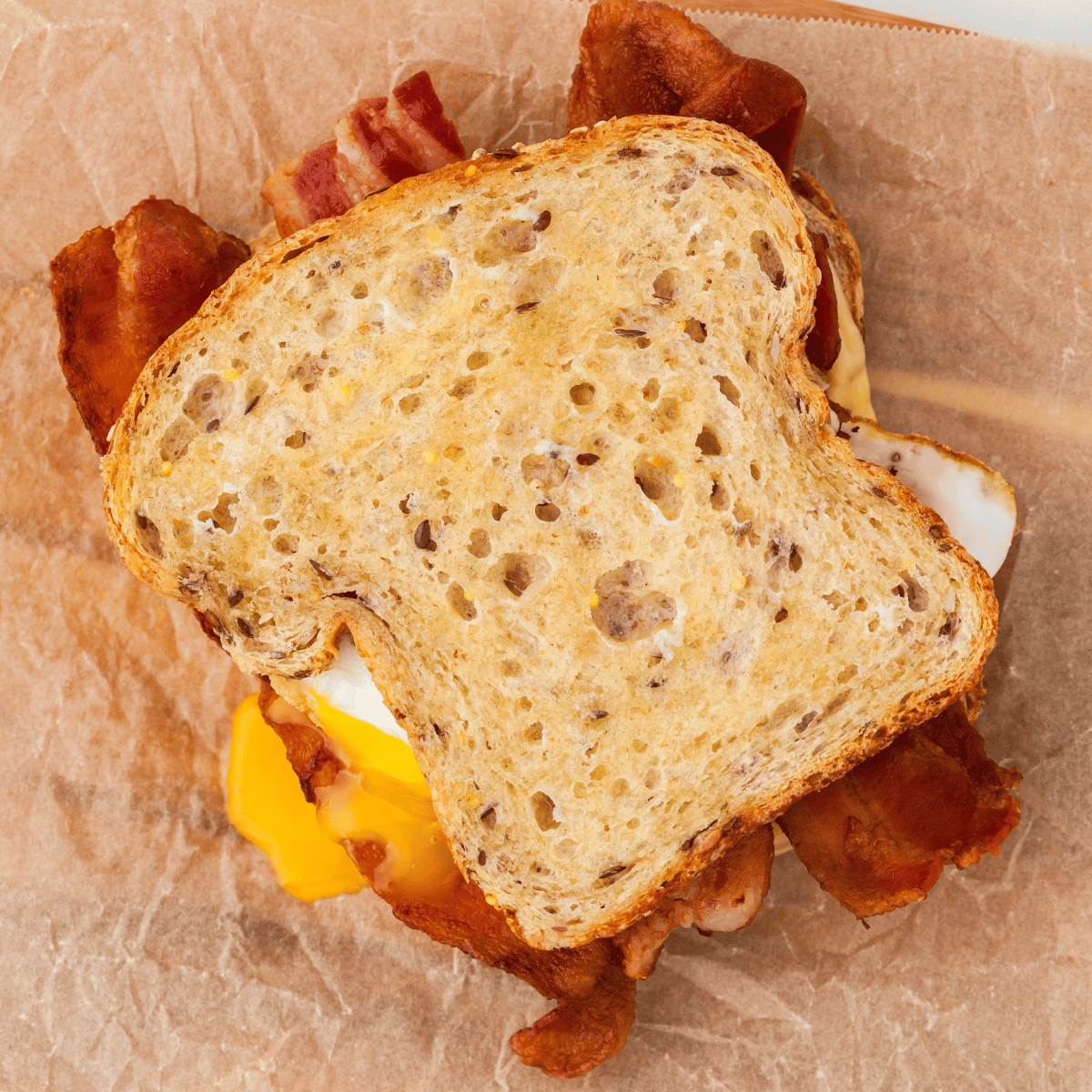 Air Fryer Bacon And Egg Sandwich Fork To Spoon