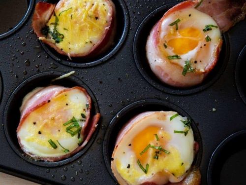 Bacon Muffin Pan Eggs on the Grill