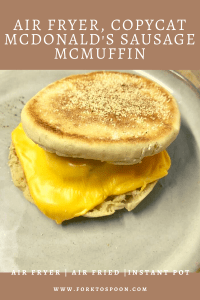 Air Fryer, Copycat McDonald's Sausage McMuffin - Fork To Spoon