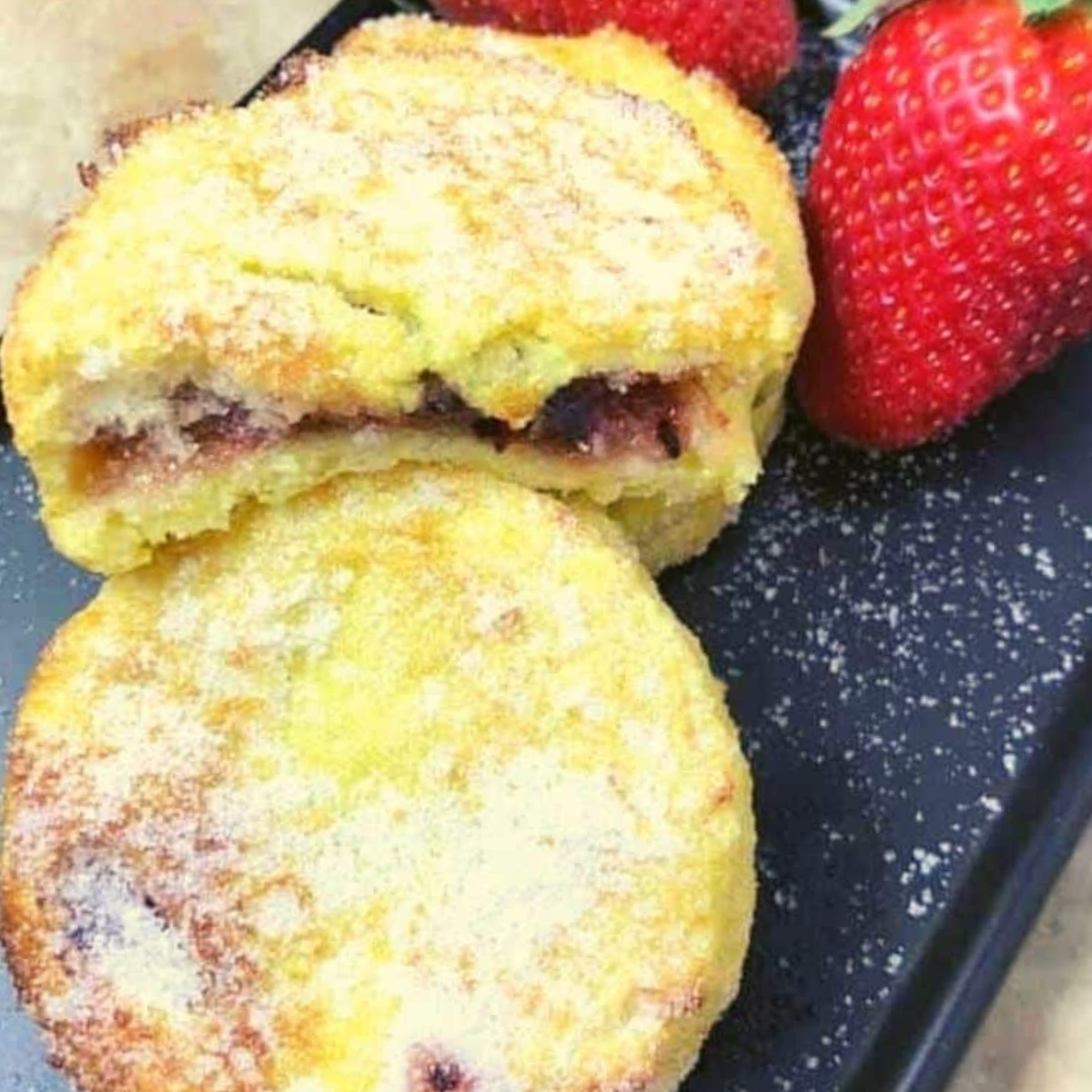 Air Fryer Jam Stuffed French Toast