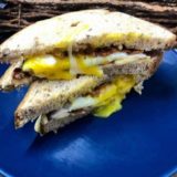 Air Fryer Bacon, Egg and Gouda Breakfast Sandwich