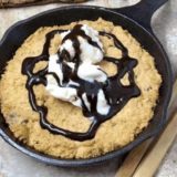 Air Fryer Oatmeal Chocolate Chip Cookie Pizza