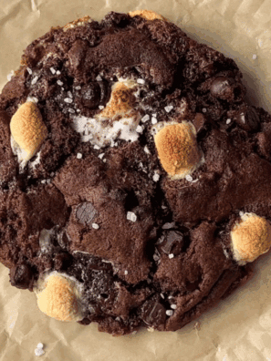 Air Fryer Single Serve Chocolate Marshmallow Cookie