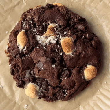 Air Fryer Single Serve Chocolate Marshmallow Cookie
