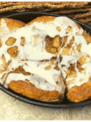 Easy Air Fryer Skillet Apple Pie Biscuit Bites